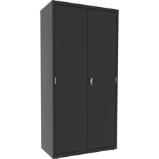 Lorell LLR 00018 4-shelf Steel Janitorial Cabinet - 36 X 18 X 72 - 4 X