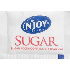 Sugar SUG 72101 Njoy N'joy Sugar Packets - Packet - 0 Lb (0.1 Oz) - Na