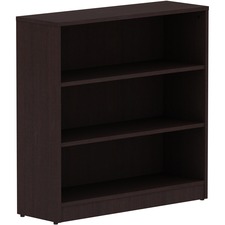 Lorell LLR 18276 Essentials Espresso Laminate Bookcase - 36 X 12 X 36 