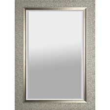 Lorell LLR 04482 Mosaic Border Hanging Mirror - 2 Length - Silver Gray