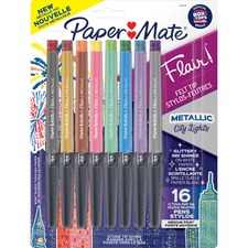 Newell PAP 2129448 Paper Mate Flair Metallic Color Felt Tip Pens - 1 E