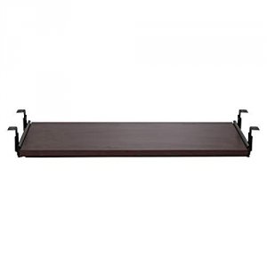 Lorell LLR87523 Mahogany Laminate Keyboard Tray - 26-inch