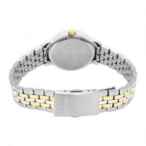 Seiko SUR810 Two Tone Stainless Steel Grey Dial Women's Quartz Watch