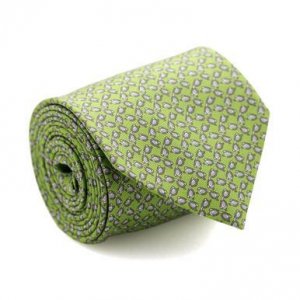 Davidoff 21232 Neckties For Men Hand Made Italian Silk Neck Tie - Gree