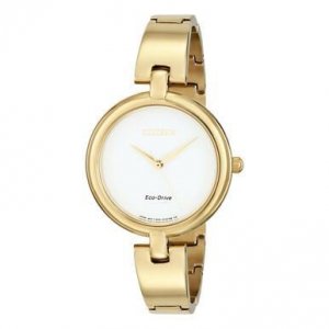 Citizen EM0222-82A Em0222-82a Women's Eco-drive Silhouette Gold Tone B