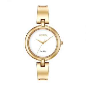 Citizen EM0222-82A Em0222-82a Women's Eco-drive Silhouette Gold Tone B