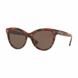 Valentino VA4013-5040/73 Va4013-504073 Striped Red Brown Cat Eye Brown