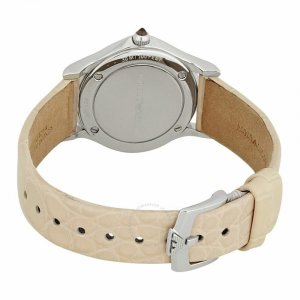 Emporio ARS7005 Classic Silver Dial Analog Display Leather Ladies Watc