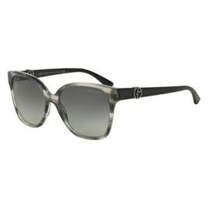 Giorgio AR8061-520011 Ar8061 520011 Striped Grey Full Rim Square Sungl