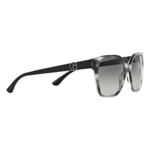 Giorgio AR8061-520011 Ar8061 520011 Striped Grey Full Rim Square Sungl