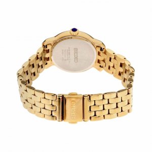 Seiko SRZ520 Essential Gold Stainless Steel White Dial Women's Quartz 