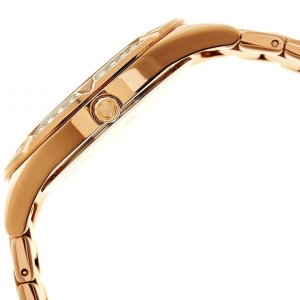 Seiko SKY680 Rose Gold Stainless Steel Crystal Accent Women's Multi-fu