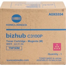 Original Konica A0X5334 Tnp50m Toner Cartridge - Magenta - Laser - 600