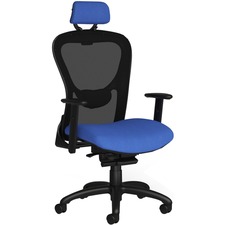 9 NTF 1580Y2A8S1DO Strata 1580 Task Chair - Mesh Back - High Back - 5-