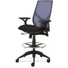 9 NTF 1468Y1A4M601 Vault 1468 Task Stool - Black Seat - 5-star Base - 