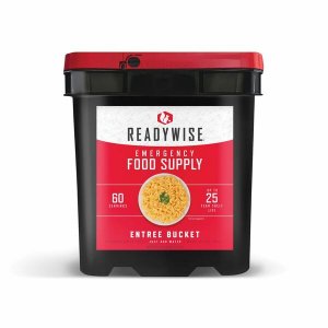 Readywise 01-160 Entree Black Bucket 60 Servings