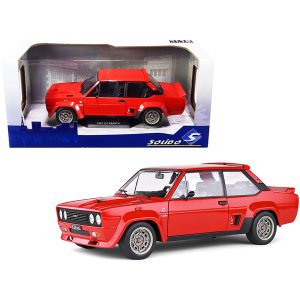 Solido S1806002 1980 Fiat 131 Abarth Rouge Red 118 Diecast Model Car B