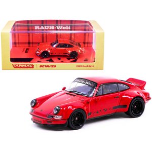 Tarmac T64-046-RE Porsche Rwb Backdate Red With Black Stripes 164 Diec