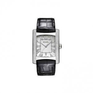 Ebel 1215720 Brasilia Silver Dial Black Leather Men's Watch