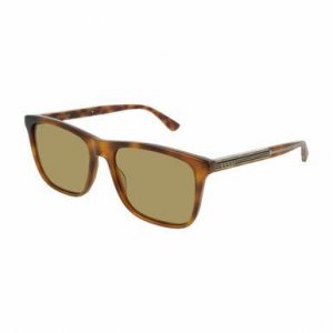 Glop GG0381S-010 Gucci Gg0381s-010 Havana Square Brown Polarized Lens 