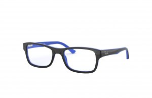 Glop RB5268-5179 Ray-ban Rb5268-5179 Gloss Black With Blue Interior Sq