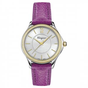 Gart FFV030016 Salvatore Ferragamo  Women's 'time' Swiss Quartz Purple