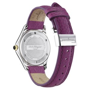 Gart FFV030016 Salvatore Ferragamo  Women's 'time' Swiss Quartz Purple