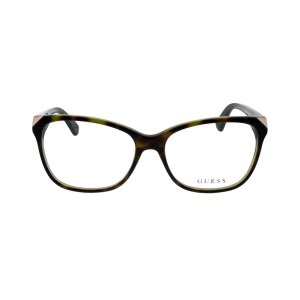 Glop GU-2494-056 Guess Gu-2494-056 Havana Square Women's Acetate Eyegl