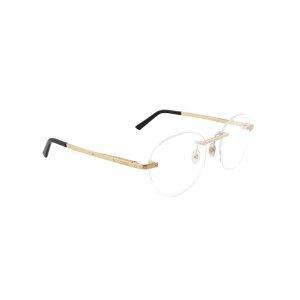 Glop CT0109O-003 Cartier Ct0109o-003 Gold Round Metal Unisex Eyeglasse