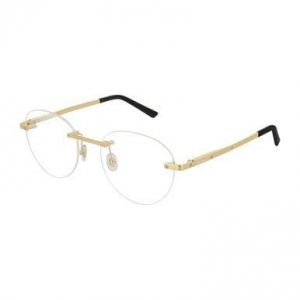 Glop CT0109O-003 Cartier Ct0109o-003 Gold Round Metal Unisex Eyeglasse