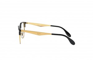 Glop RB6396-5784 Ray-ban Rb6396-5784 Polished Black With Gold Round 53