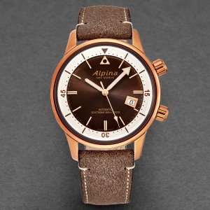 Brav AL525BRC4H4 Alpina Men's  'seastrong' Diver Heritage Brown Dial B