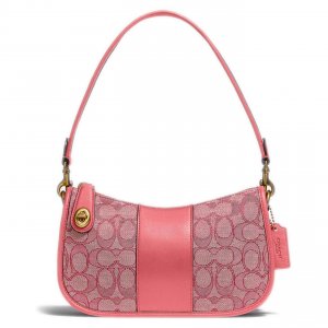 888d COACH C0721-B4SHG Coach Swinger Bag In Signature Jacquard