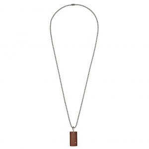 Bliss 20004786 Uomo Brown Stainless Steel  18k Rose Gold Pendant Wdiam