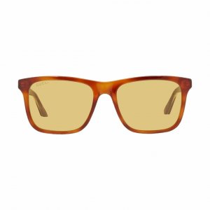 Glop GG0381S-005 Gucci Gg0381s-005 Light Havana Square Brown Polarized