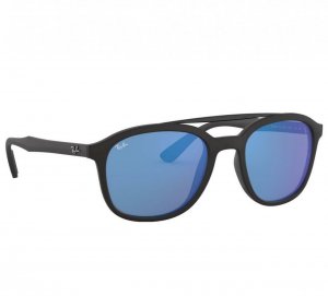 Glop RB4290-601S55 Ray-ban Rb4290-601s55 Black Square Blue Mirror Lens