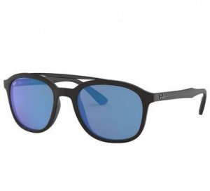 Glop RB4290-601S55 Ray-ban Rb4290-601s55 Black Square Blue Mirror Lens