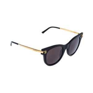 Glop CT0024S-005 Cartier Ct0024s-005 Black Gold Cat-eye Grey Lens Wome