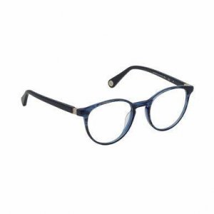 Glop VHE766-06B7 Carolina Herrera Vhe766-06b7 Blue Spotted Round Women