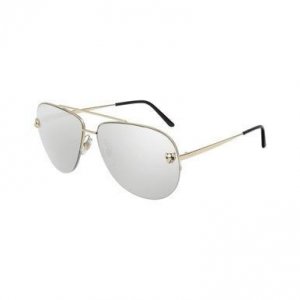 Glop CT0065S-007 Cartier Ct0065s-007 Gold Aviator Silver Mirror Lens W