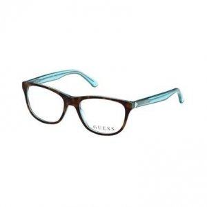 Glop GU-2585-056 Guess Gu2585-056 Havana Square Women's Acetate Eyegla