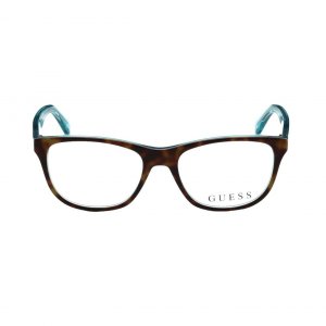 Glop GU-2585-056 Guess Gu2585-056 Havana Square Women's Acetate Eyegla