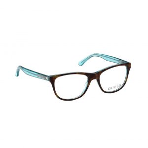 Glop GU-2585-056 Guess Gu2585-056 Havana Square Women's Acetate Eyegla