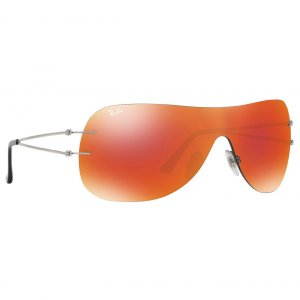 Glop RB8057-159/6Q Ray-ban Rb8057-1596q Grey Single Lens Orange Mirror