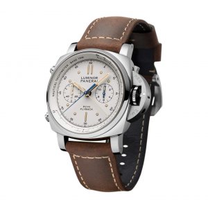 Panerai PAM00654 Luminor 1950 Ivory Flyback Chronograph Automatic Men'