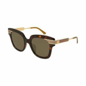 Glop GG0281S-002 Gucci Gg0281s-002 Havana Square Brown Lens Women's Ac