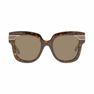 Glop GG0281S-002 Gucci Gg0281s-002 Havana Square Brown Lens Women's Ac