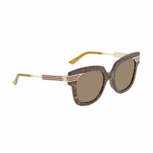 Glop GG0281S-002 Gucci Gg0281s-002 Havana Square Brown Lens Women's Ac