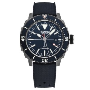 Brav AL247LNN4TV6 Alpina  Men's 'seastrong Diver' Gmt Blue Dial Blue R