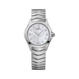 Ebel 1216267 Wave Mother Of Pearl Diamond Dial Ladies Watch